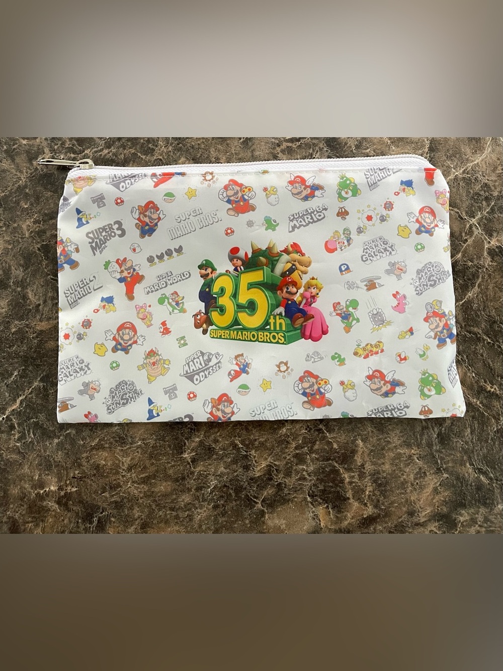 Super Mario 35th Anniversary Zipper Pouch